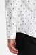 OMBRE, Camasa slim fit cu model, Alb/Negru