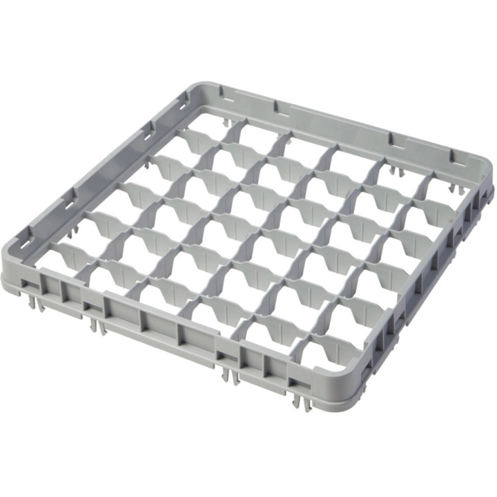 Удължител за съдомиялна, Cambro, 50х50 см, 36 отделения, сив