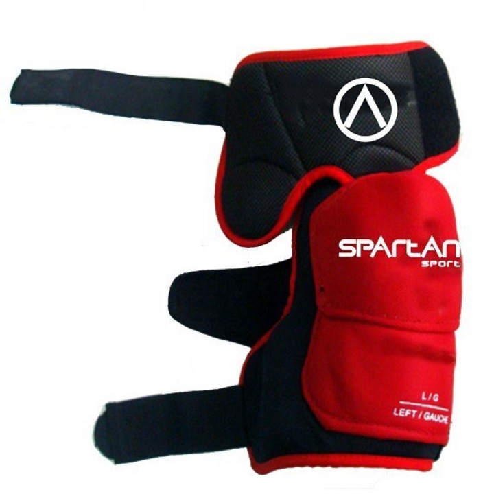 Genunchiera de hochei, Spartan Sport, Rosu/Negru