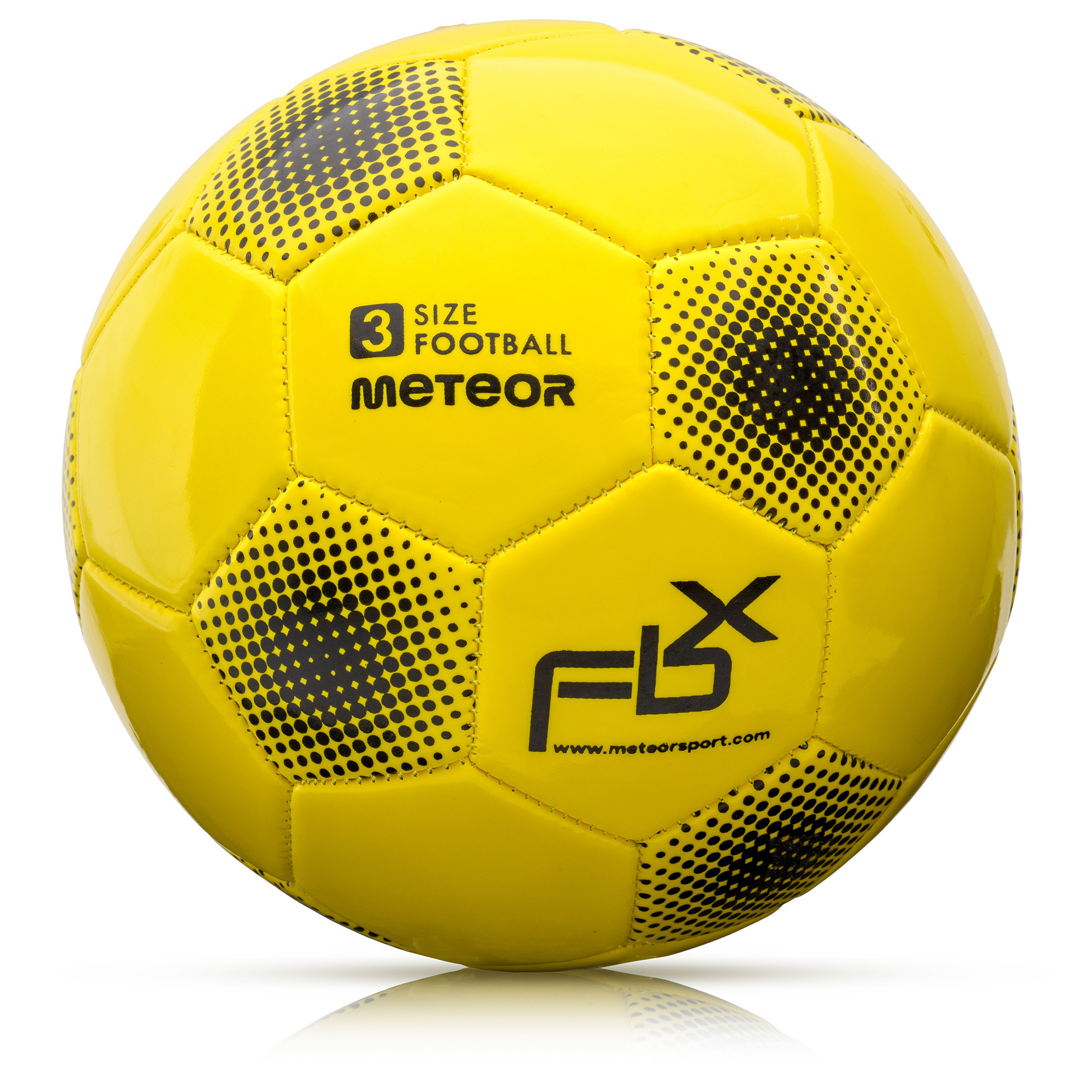 Minge De Fotbal, Meteor, Fbx, 3, Galben Neon, Antrenament, Pe Iarba Naturala, Material Pvc, 32 Panouri, Produs De Cea Mai Inalta Calitate