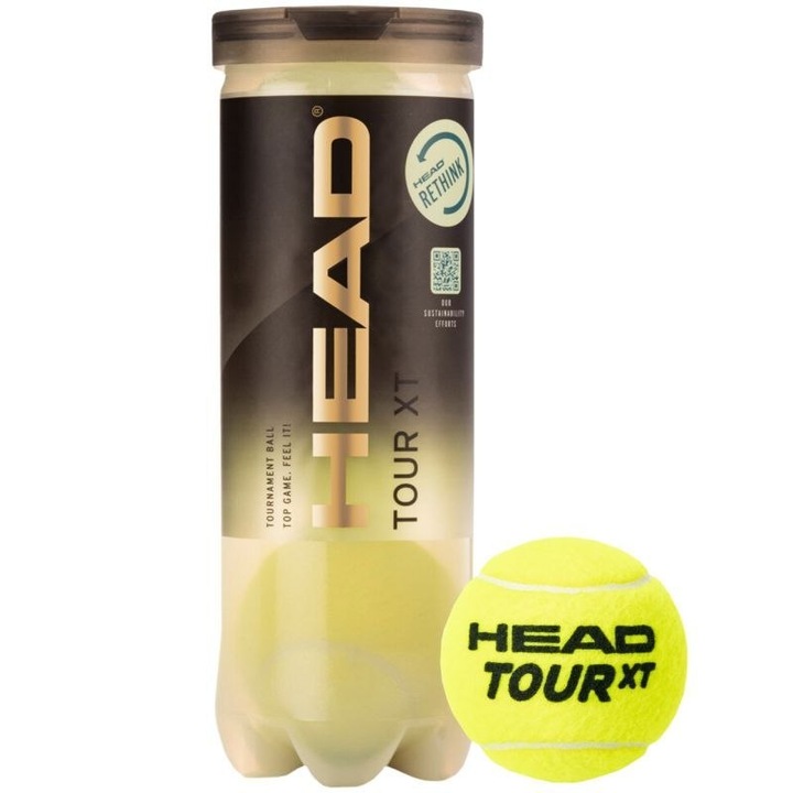 Pilki tenis ziemnego, Head, Galben, 3 bucati