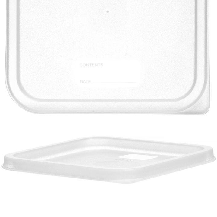 Capac recipient mancare, Hendi, Polipropilena, 190x190mm, Transparent