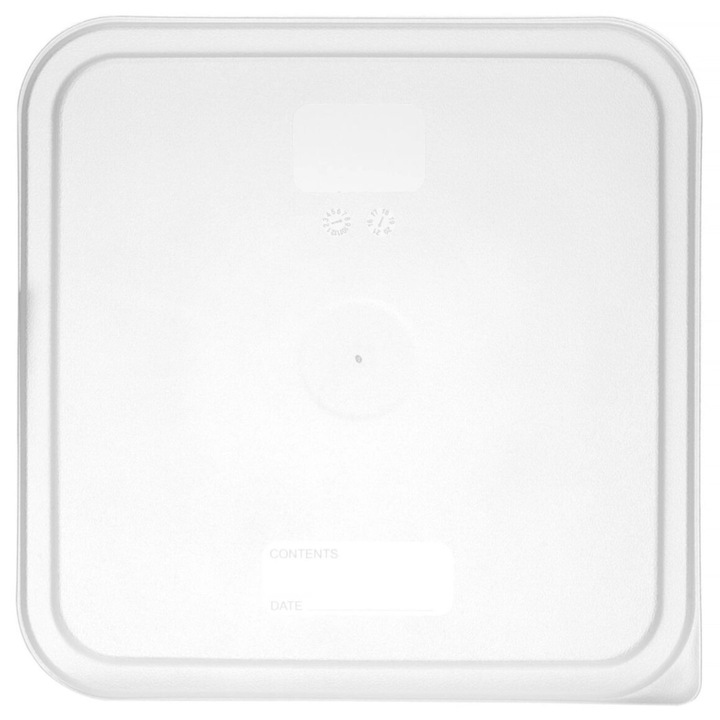 Capac recipient mancare, Hendi, Polipropilena, 235 x 235 mm, Transparent