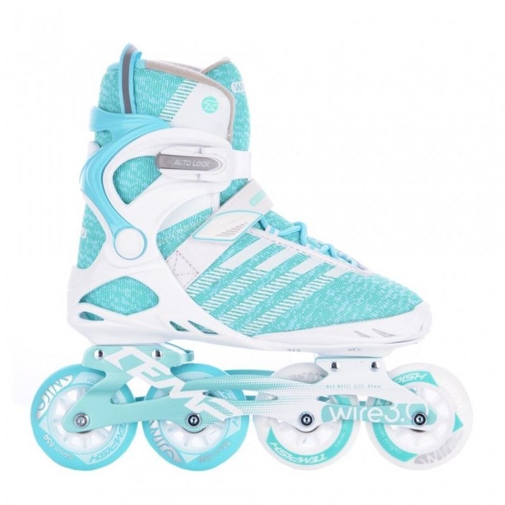 Ролери Tempish, Алуминиева сплав, 41EU, Бяло/Синьо