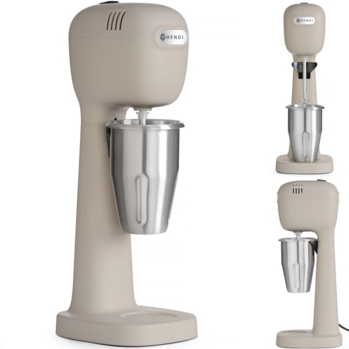 Mixer pentru cocktailuri, Hendi, 400W, caramel, set cu 2 cupe si 4 amestecatoare