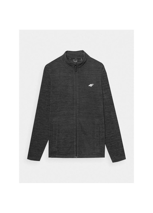 Férfi pulóver, 4F, poliészter, sötétszürke, M