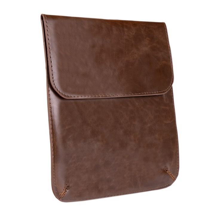 Husa tableta, Piele ecologica, Natural, 11 inch