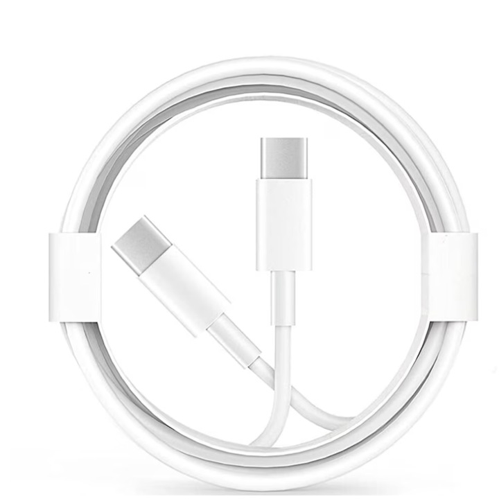 WaltStore, Univerzális gyorstöltő 20 W-os töltőkészlet és gyorstöltő 1M adatkábel Type-C - Type-C, WaltStore®, kompatibilis a Samsung, a Huawei és más C típusú bemenettel rendelkező eszközökkel, fehér