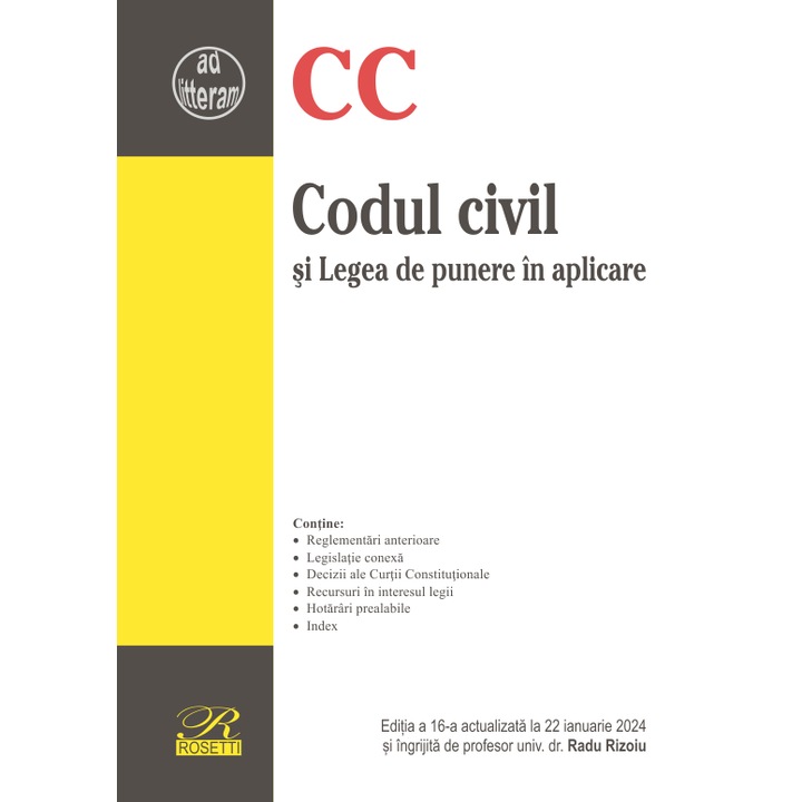 Codul civil si Legea de punere in aplicare -