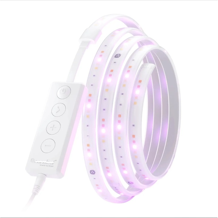 Лента, със светодиоди, Wi-Fi, 7.5W, 60Hz, регулируема, RGB, IP20, силикон, бяла