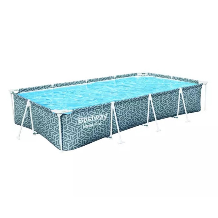 Bestway Steel Pro Frame négyszögletes medence szivattyú nélkül 366 x 201 x 66 cm, 561 láb