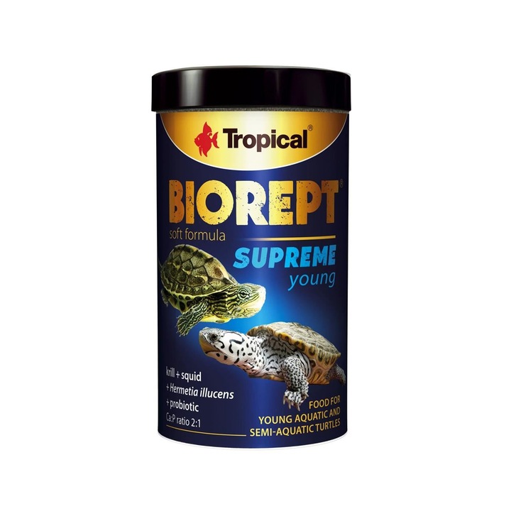 Hrana pentru broaste testoase si pesti, TROPICAL Biorept Soft Supreme, 90 g