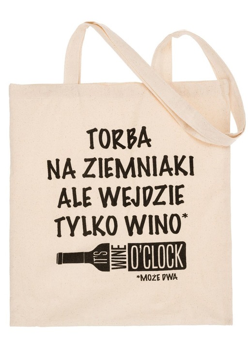 Bevásárlótáska, pamut, bézs