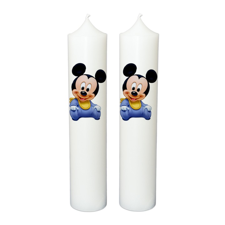 Lumanare Botez Baby Mickey H35cm D6cm