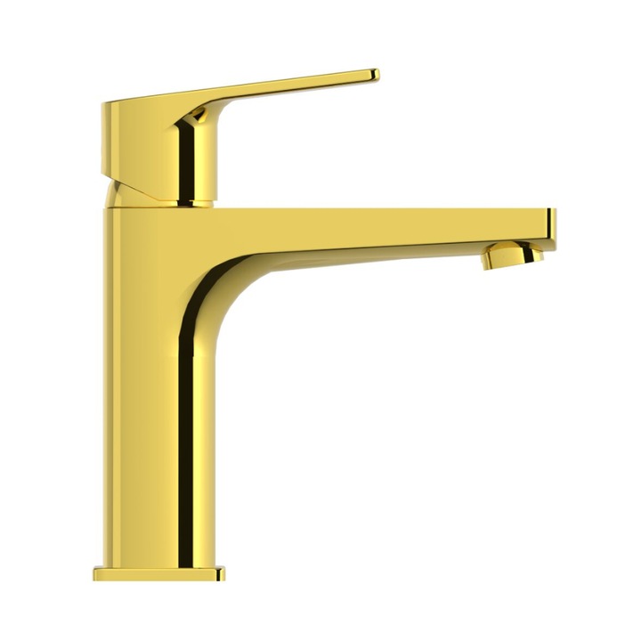 Baterie lavoar Celesta Aria, monocomanda, auriu