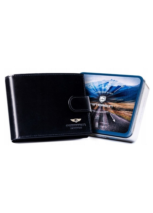 Ferfi penztarca, Peterson, bor, fekete