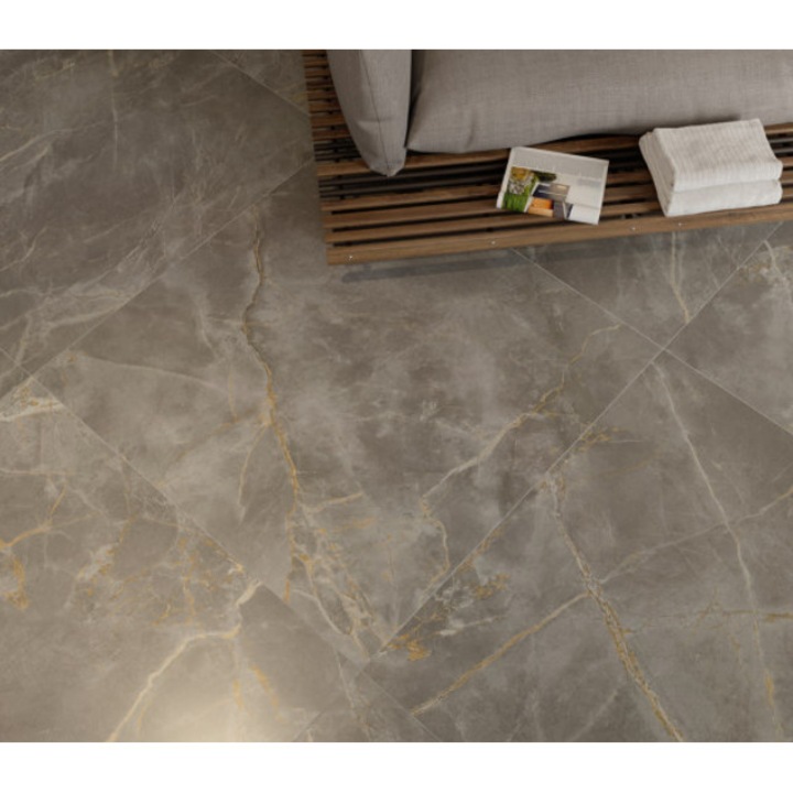 Set 10x Tapet Marmura, AT PERFORMANCE®, suprafata acoperire 1.8 mp, autoadeziv, waterproof, usor de montat, design modern, 30x60 cm, maro