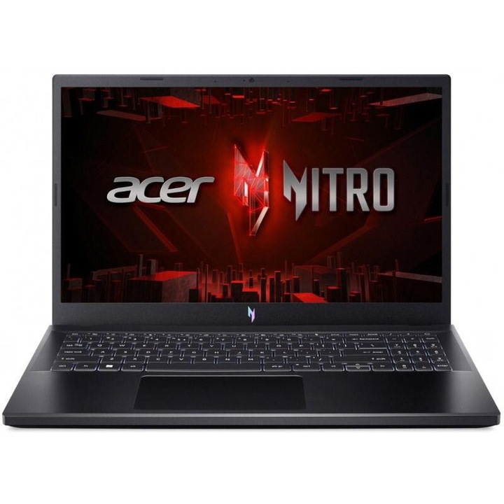 Лаптоп за игри Acer Nitro V 15 ANV15-51, Intel Core i5-13420H, 15,6 инча FHD, 16 GB RAM, 512 GB SSD, nVidia RTX 4050 6 GB, безплатен DOS, черен