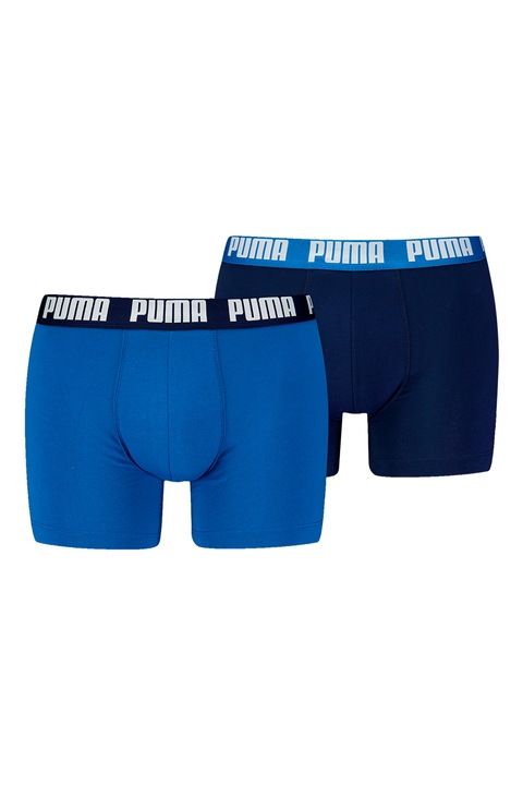 Puma, Боксерки с лого на талията - 2 чифта, Кралско Синьо/Индиго