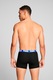 Puma, Set de boxeri cu banda logo in talie - 2 perechi, Rosu/Negru/Albastru