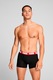 Puma, Set de boxeri cu banda logo in talie - 2 perechi, Rosu/Negru/Albastru