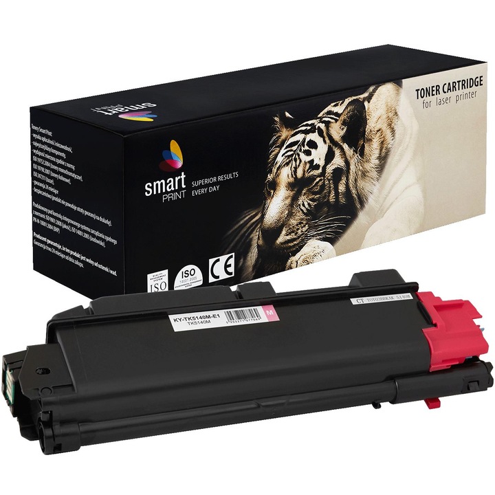 Toner Kyocerához, TK5140M, magenta, 5000 oldal, Smart Print