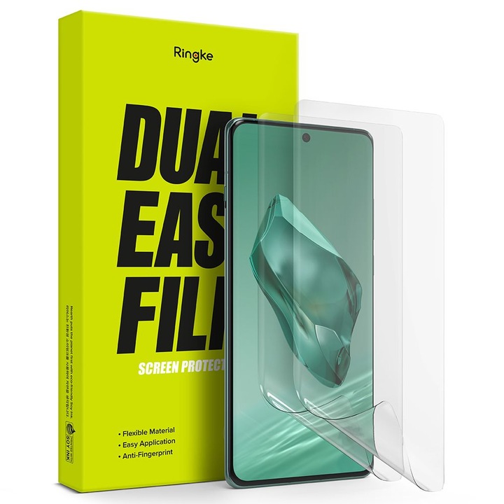 Скрийн протектор Dual Easy за OnePlus 12, Пластмасов, Precision Fit, U631, Комплект от 2 броя