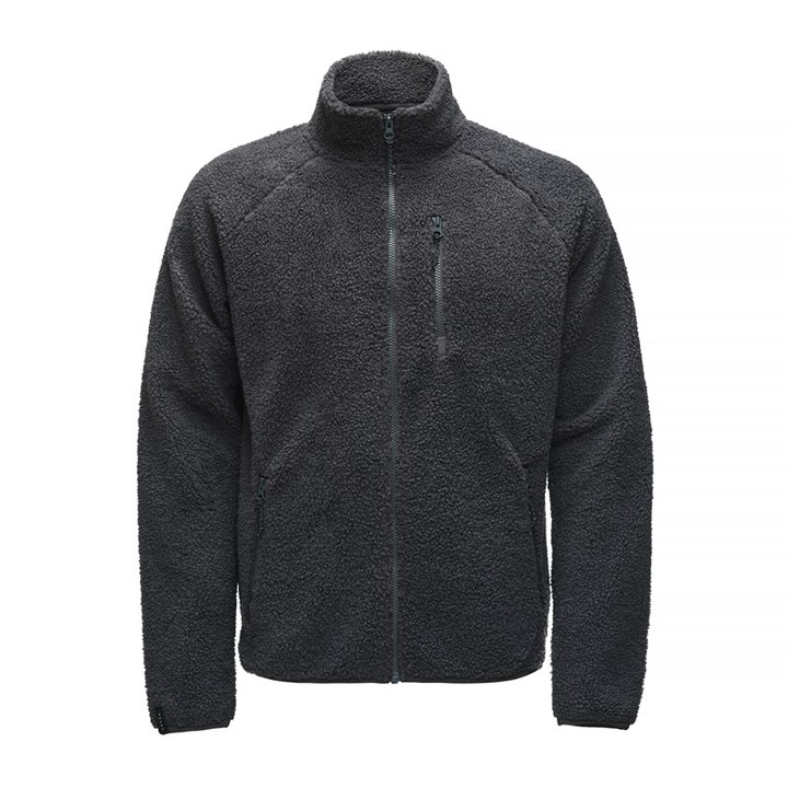 Jacheta Volvo, fleece/poliester, cu buzunare, negru