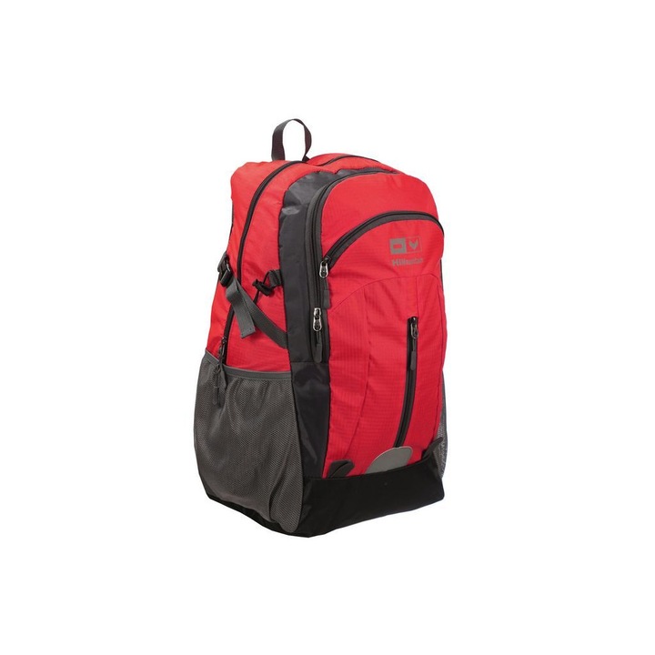 Rucsac, Hi Mountain, Nylon, Rosu/Negru