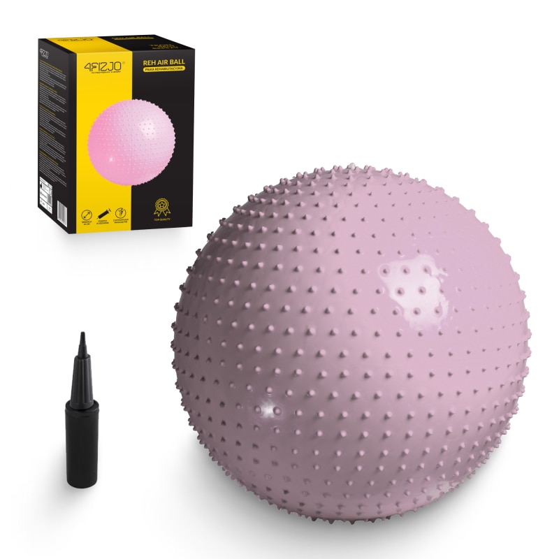 Minge Roz Minge gonflabila cu tampoane de masaj, 65cm, Gym-ball fitness ...