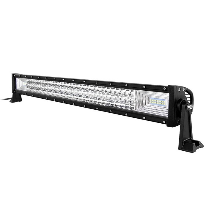 Proiector auto LED Bar cu suport, offroad, 405 W, 12V-24V, 80 cm, negru