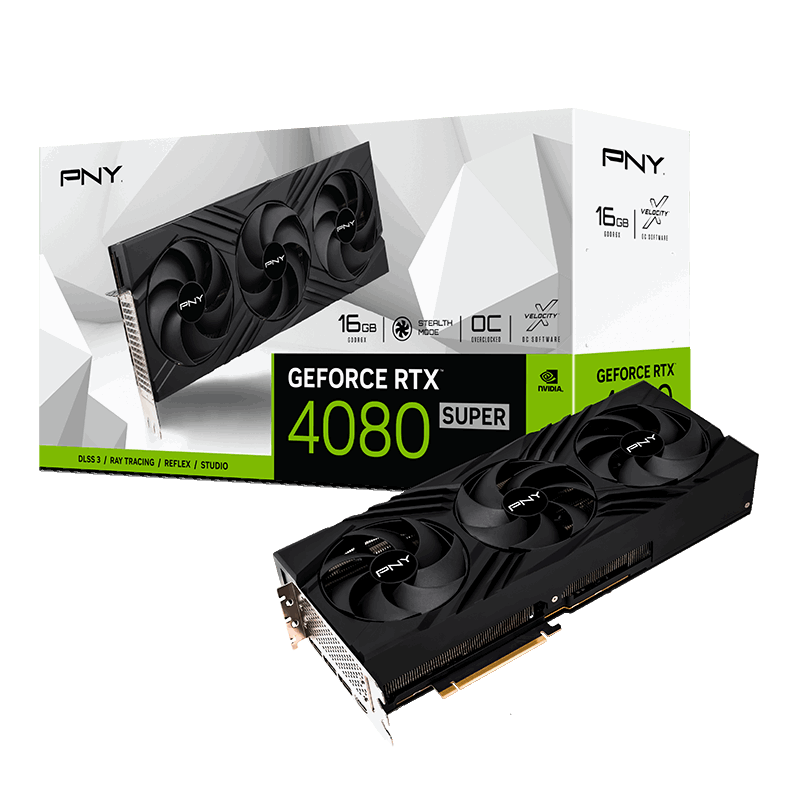 Placa video PNY GeForce RTX™ 4080 SUPER VERTO OC, 16GB GDDR6X, 256-bit