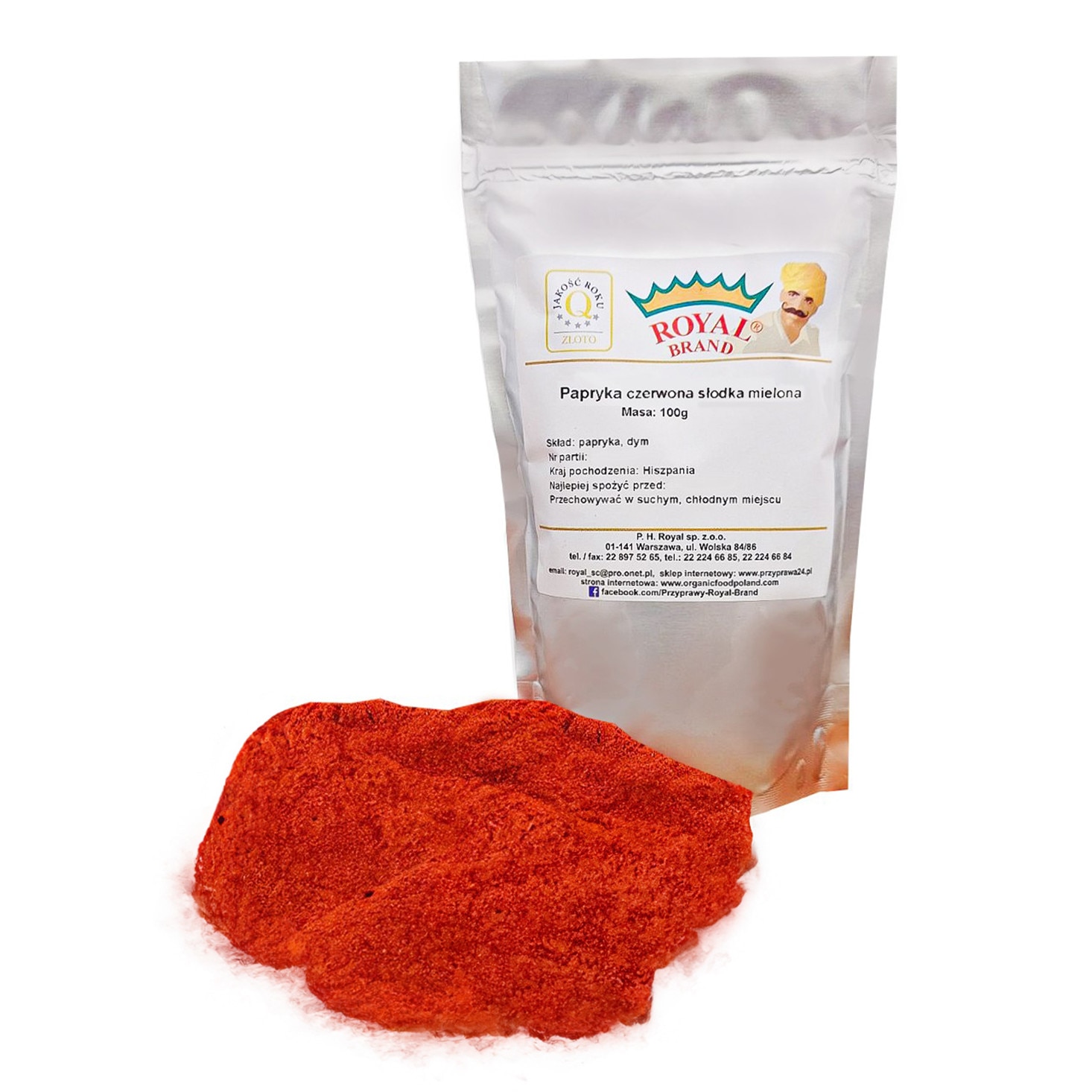 Paprika dulce macinata, Royal Brand, 100g - eMAG.ro