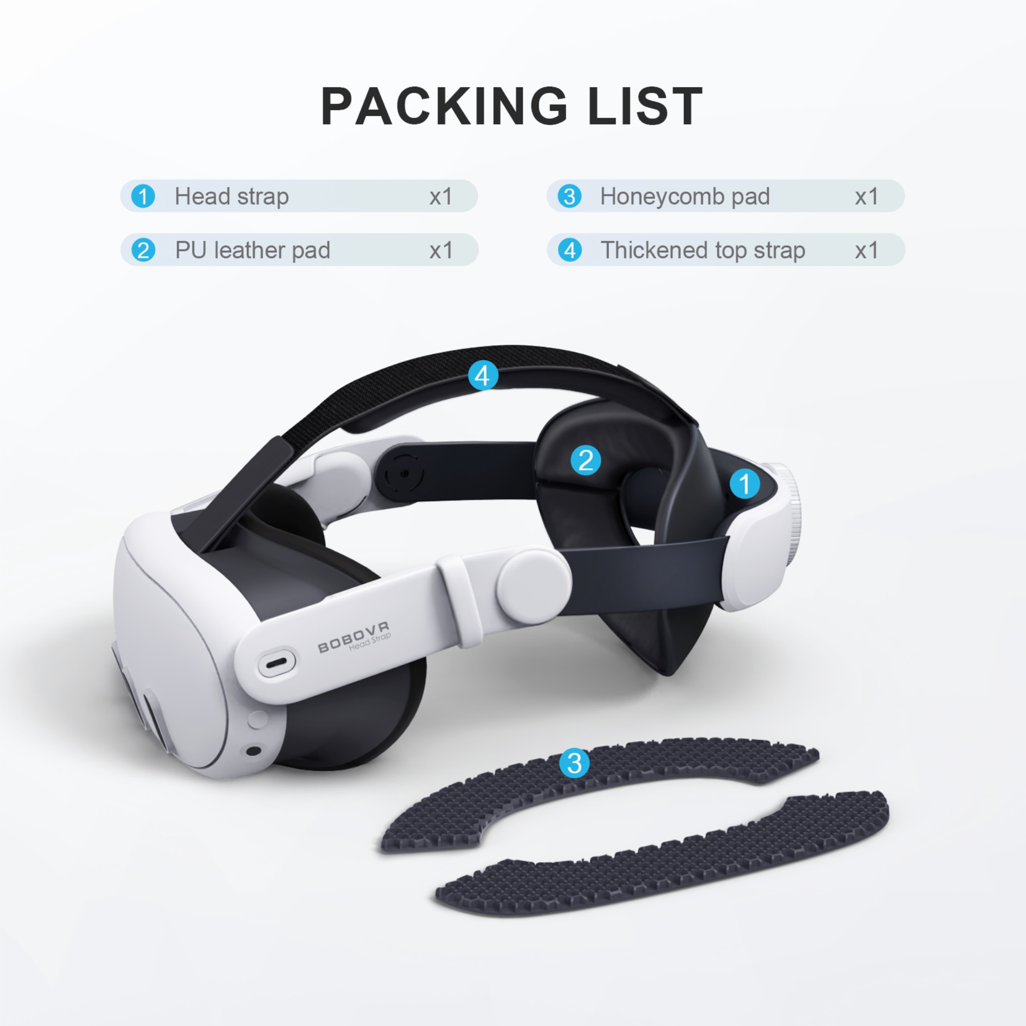 Curea pentru cap BOBOVR M3 Mini, compatibil cu Meta Quest 3