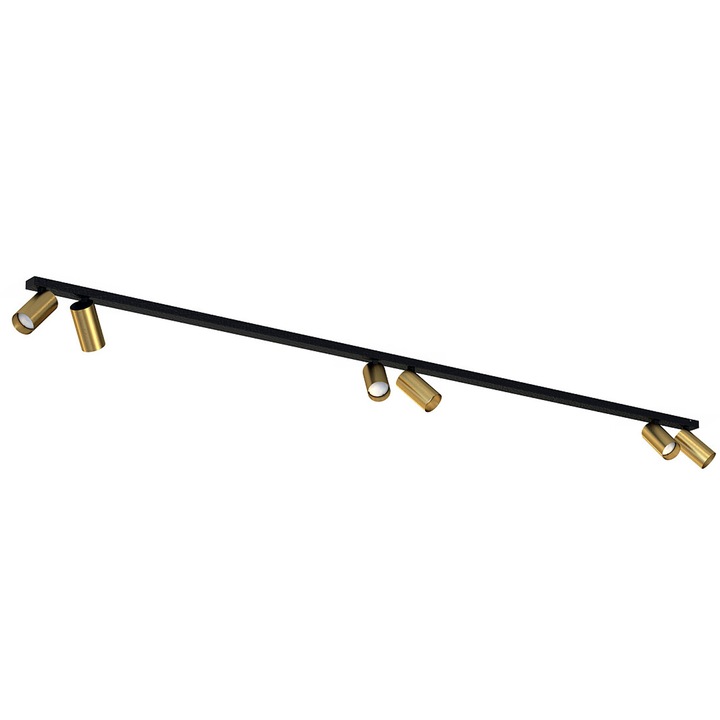 Sárgaréz mennyezeti lámpa MONO VI 200 cm, sárgaréz