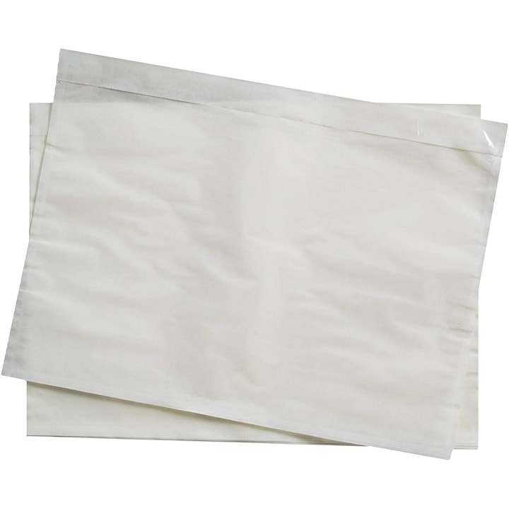 Пликове за документи C5, прозрачни, самозалепващи се, 240x165 mm, 1000 бр./кутия, идеални за AWB