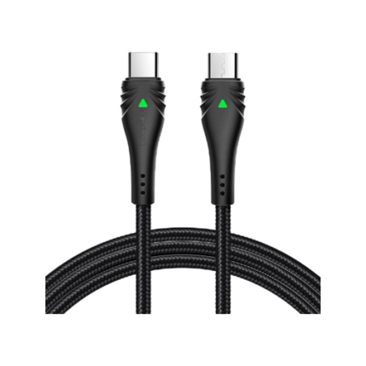 Cablu de incarcare USB-C / USB-C 60W Vetter 1.5m negru