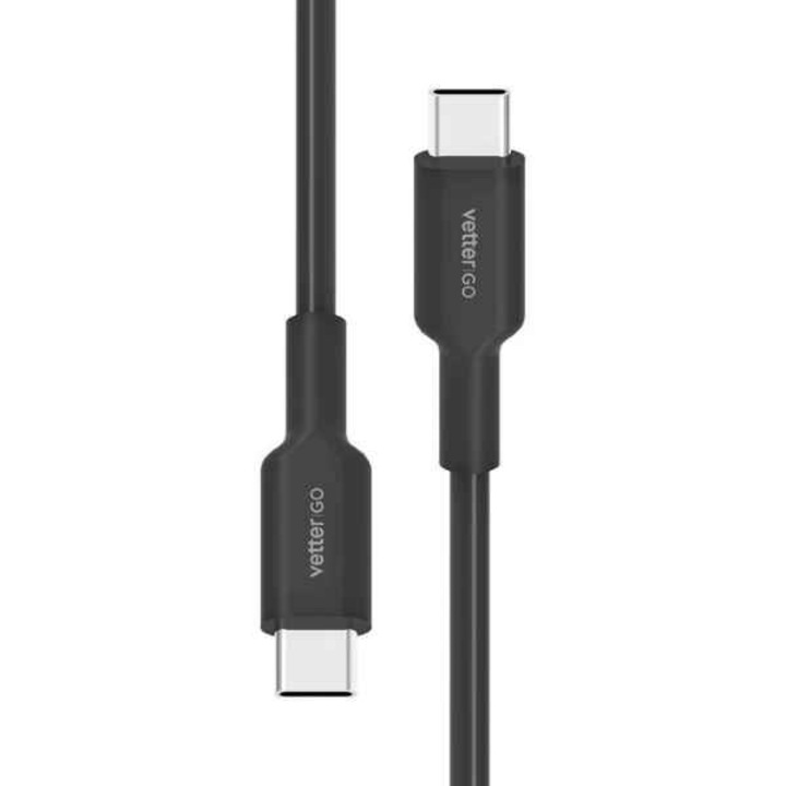 Cablu de incarcare USB-C / USB-C 5A 100W Vetter Go 1m negru