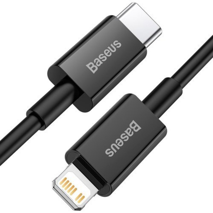 Cablu de incarcare USB-C / lightning 20W Baseus CATLYS-A01 negru