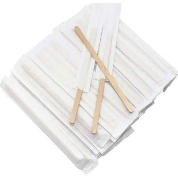 Set paletine din lemn ambalate individual, 1000 buc, dimensiune 11 cm