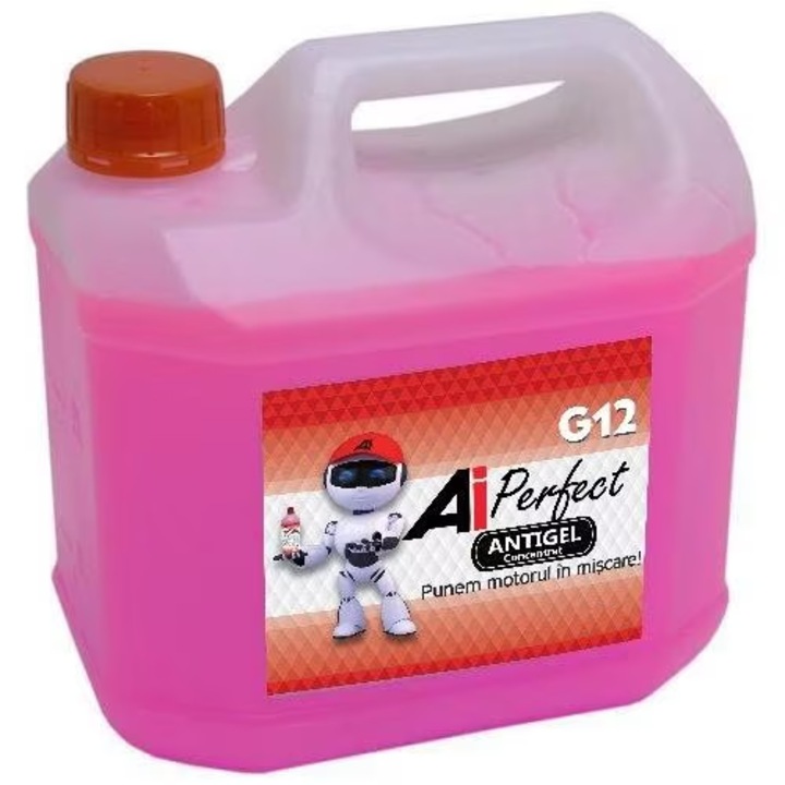 Antigel concentrat AI PERFECT G12, roz, volum 5 litri, raport diluare 1:1, temperatura minima acceptata -32 Celsius