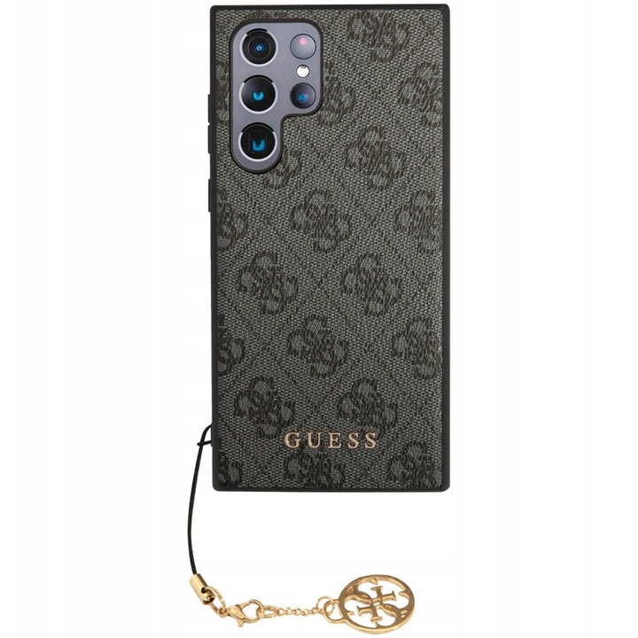 Husa de protectie Guess Cover 4G Charm pentru Samsung Galaxy S24 Ultra, Grey