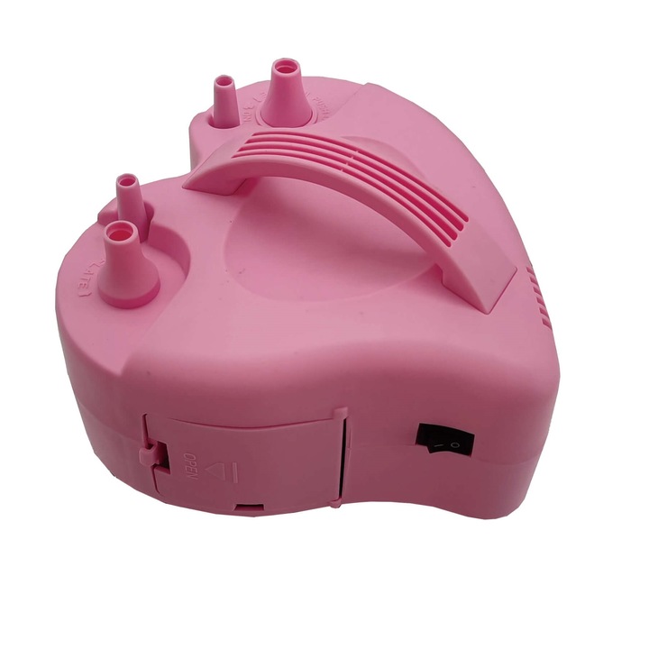 Електрическа помпа за надуване на балони и надуваеми предмети във формата на сърце Розова