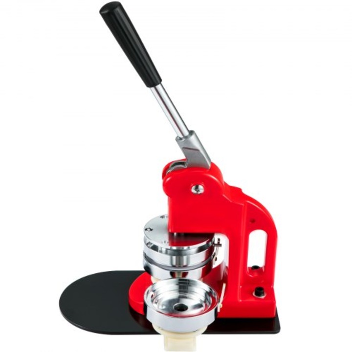 Masina de facut butoane pentru insigne, cu set de 500 de butoane cu diametru de 32 mm