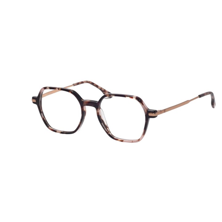 Rama ochelari de vedere, BULGET, BG 6010, Maro/Auriu