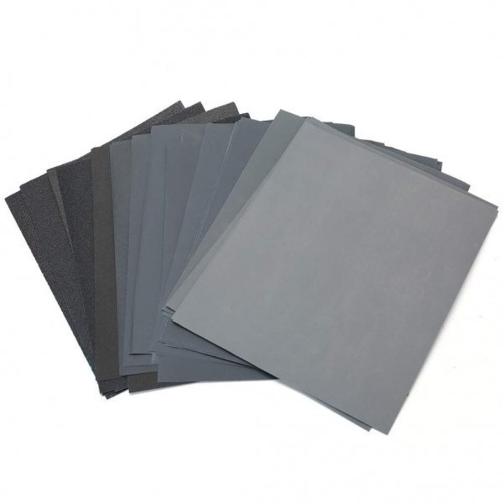 Set 18 coli abrazive diverse granulatii de la P240 la P2500 rezistente la apa, Automobilus