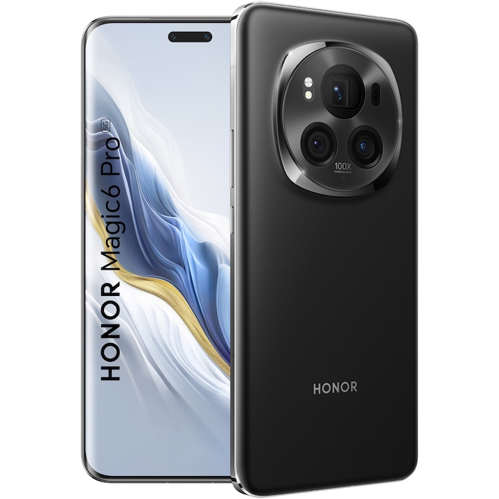 HONOR Magic6 Pro Mobiltelefon, Bvlgari-N49D, 12/512GB, Fekete