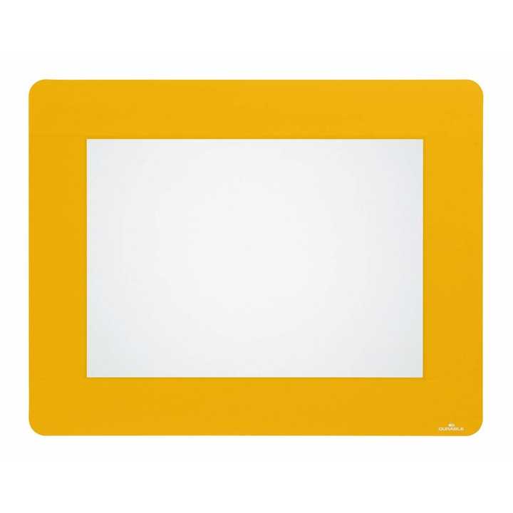Durable padlójelölő ablak, A4, visszaszedhető, sárga, 10 db