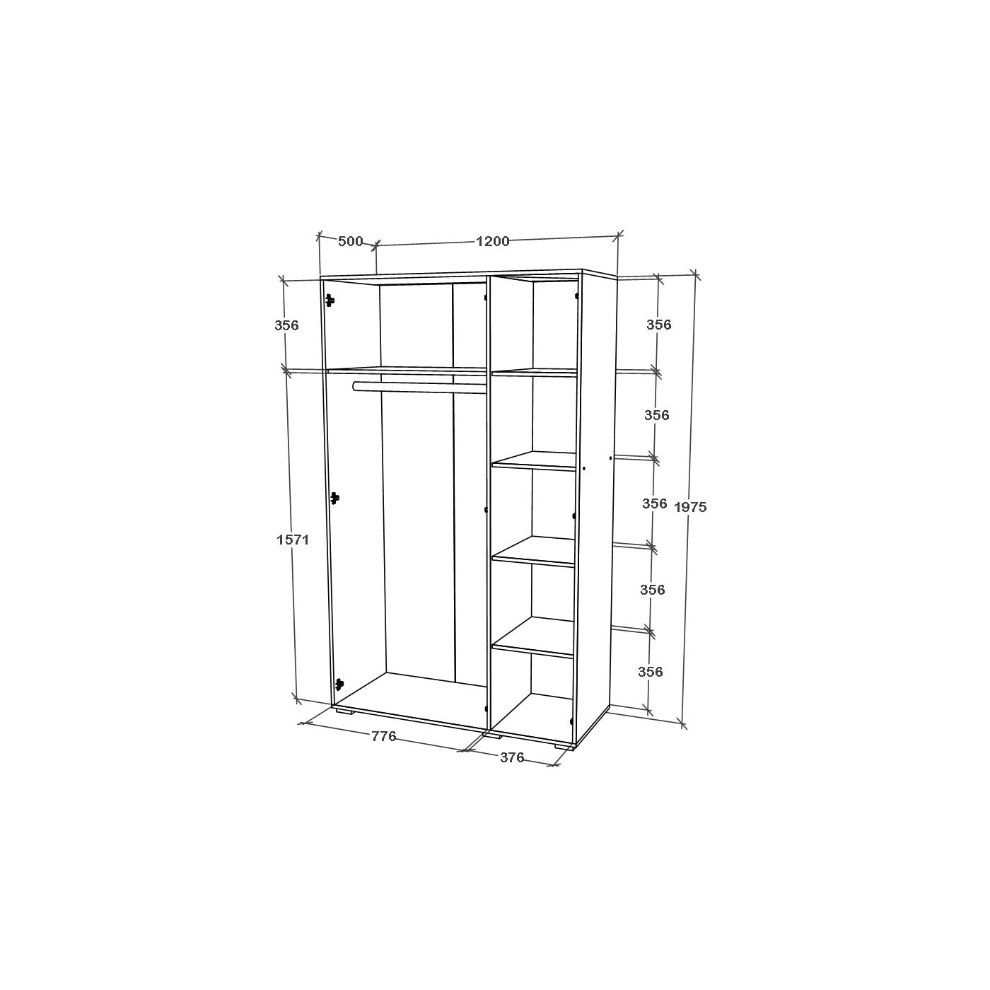 dulap-haaus-nero-3-usi-oglinda-stejar-bronz-120-x-52-x-200-cm-emag-ro