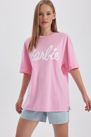DeFacto T-Shirt Donna A Maniche Corte - Morbida, Scollo A V, In Puro Cotone, Traspirante, Vestibilità Normale, Casual